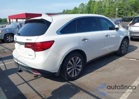 2016 Acura Mdx Technology Acurawatch Plus Packages/Technology Package из США, поврежденный, VIN 5FRYD4H45GB014895